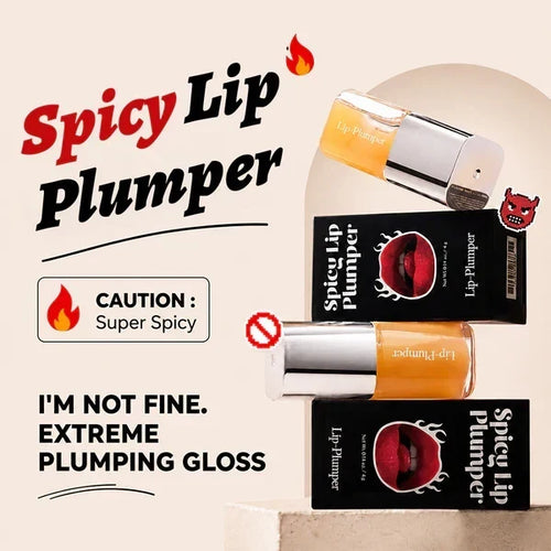 🔥LAST DAY 50% OFF💋 Spicy Lip Plumper - Fuller-Looking Lip Plumper Gloss