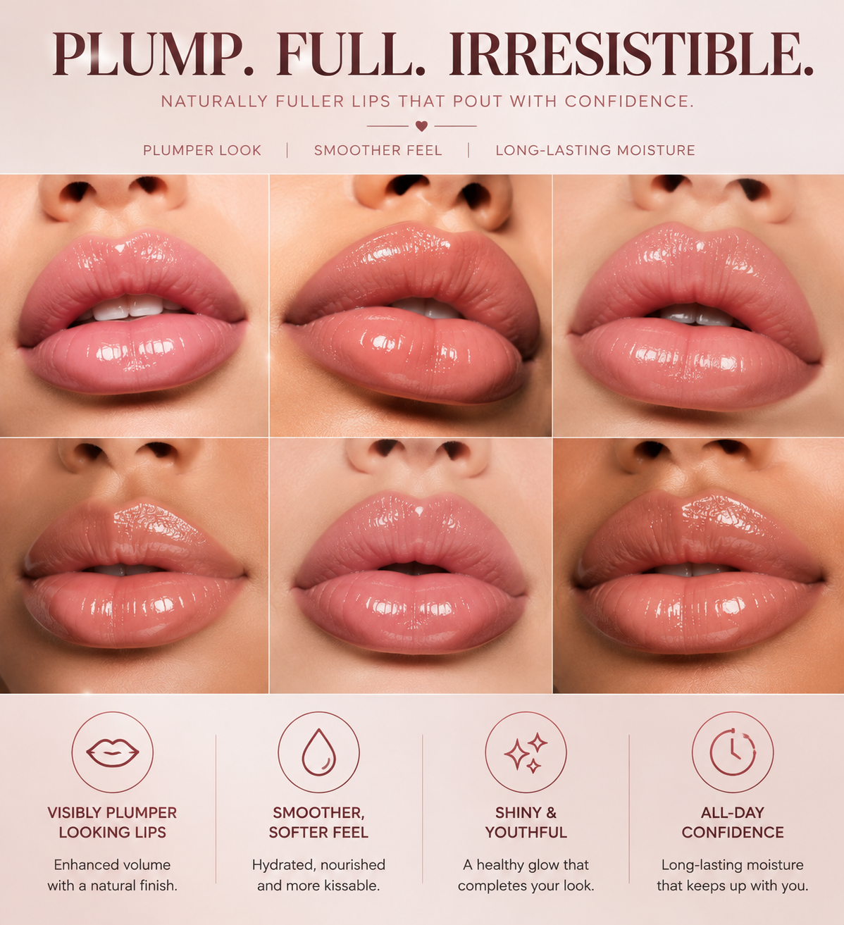 🔥LAST DAY 50% OFF💋 Spicy Lip Plumper - Fuller-Looking Lip Plumper Gloss